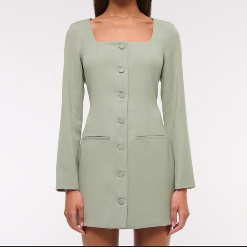 Abercrombie & Fitch Sage Button-Up Dress